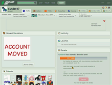 Tablet Screenshot of cynder47.deviantart.com