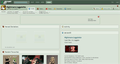 Desktop Screenshot of nightmarejuggalette.deviantart.com