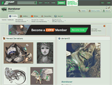 Tablet Screenshot of monstoner.deviantart.com