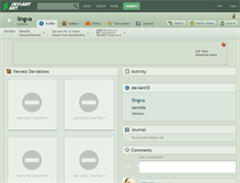 Tablet Screenshot of lingva.deviantart.com