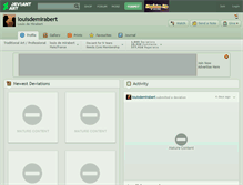 Tablet Screenshot of louisdemirabert.deviantart.com