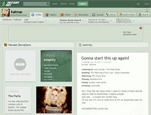 Tablet Screenshot of katmas.deviantart.com
