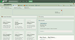 Desktop Screenshot of darkzephyre.deviantart.com
