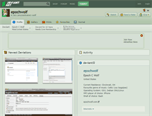 Tablet Screenshot of epochwolf.deviantart.com