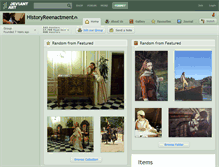 Tablet Screenshot of historyreenactment.deviantart.com