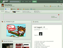 Tablet Screenshot of furryhenry.deviantart.com