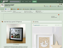 Tablet Screenshot of ladysilver2267.deviantart.com