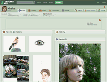 Tablet Screenshot of ninske.deviantart.com