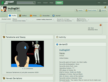 Tablet Screenshot of inudoggirl.deviantart.com