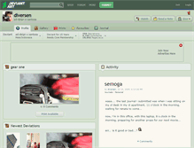 Tablet Screenshot of diversen.deviantart.com