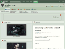 Tablet Screenshot of forgotten-wings.deviantart.com