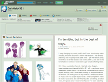 Tablet Screenshot of darkhalo4321.deviantart.com