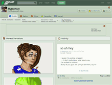 Tablet Screenshot of mypwnwy.deviantart.com