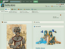 Tablet Screenshot of hoshiko-demon.deviantart.com