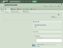 Tablet Screenshot of karathechramander.deviantart.com