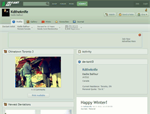 Tablet Screenshot of kdtheknife.deviantart.com