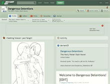 Tablet Screenshot of dangerous-detentions.deviantart.com