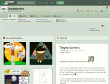 Tablet Screenshot of goodlazyneko.deviantart.com