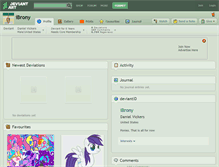 Tablet Screenshot of ibrony.deviantart.com