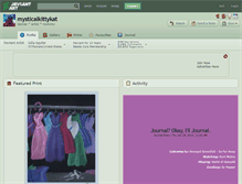 Tablet Screenshot of mysticalkittykat.deviantart.com