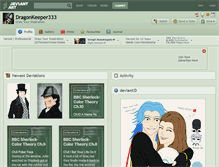 Tablet Screenshot of dragonkeeper333.deviantart.com