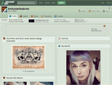 Tablet Screenshot of kirstynoelledavies.deviantart.com