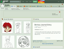 Tablet Screenshot of hendra.deviantart.com