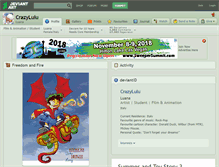 Tablet Screenshot of crazylulu.deviantart.com