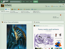 Tablet Screenshot of netraptor.deviantart.com