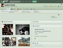Tablet Screenshot of haydens-hunnie.deviantart.com