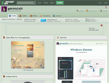 Tablet Screenshot of gabriela2400.deviantart.com