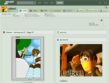 Tablet Screenshot of catbert.deviantart.com