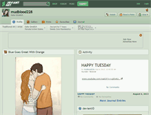 Tablet Screenshot of mudblood228.deviantart.com