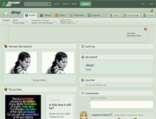 Tablet Screenshot of dimpi.deviantart.com