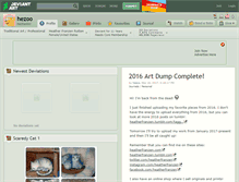 Tablet Screenshot of hezoo.deviantart.com