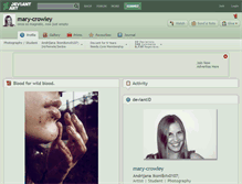 Tablet Screenshot of mary-crowley.deviantart.com