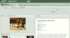 Desktop Screenshot of mckeenie.deviantart.com