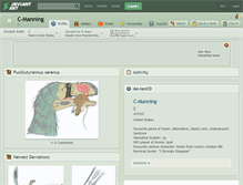 Tablet Screenshot of c-manning.deviantart.com