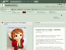 Tablet Screenshot of chloerockchick14.deviantart.com