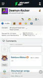 Mobile Screenshot of deamon-rocker.deviantart.com