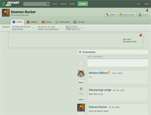 Tablet Screenshot of deamon-rocker.deviantart.com