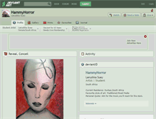 Tablet Screenshot of hammyhorror.deviantart.com