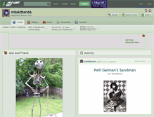 Tablet Screenshot of misskitten66.deviantart.com