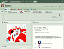 Tablet Screenshot of iluvadam.deviantart.com