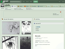 Tablet Screenshot of cutedia.deviantart.com