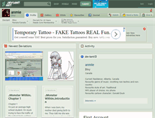 Tablet Screenshot of anmie.deviantart.com