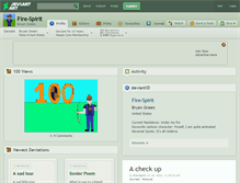 Tablet Screenshot of fire-spirit.deviantart.com