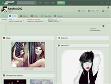 Tablet Screenshot of funchick202.deviantart.com