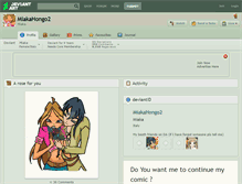 Tablet Screenshot of miakahongo2.deviantart.com