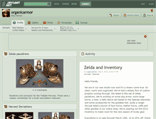 Tablet Screenshot of organicarmor.deviantart.com